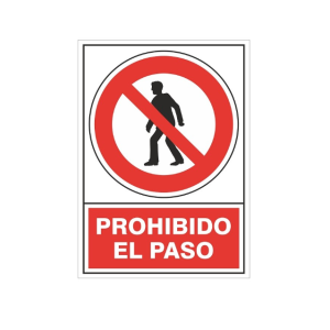 Señal Prohibido El Paso