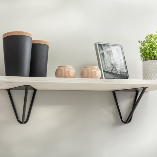 Soporte Balda Negro Mate 18X16CM - Imagen 2