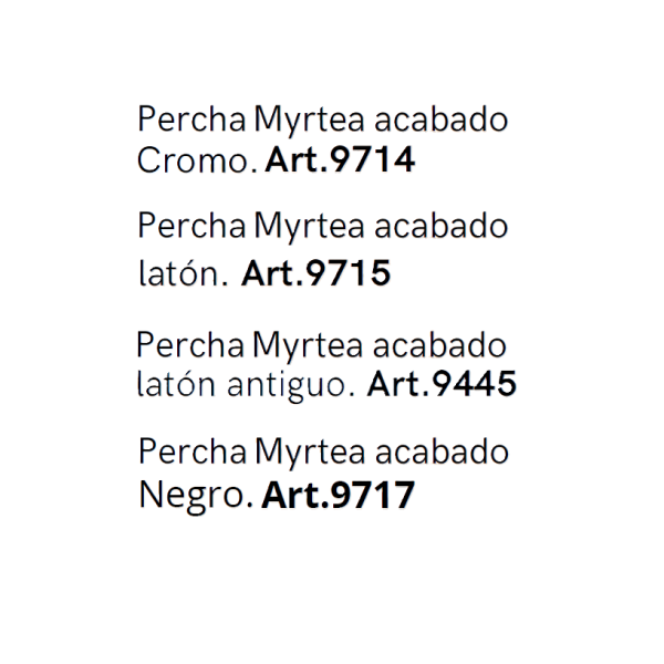 Percha MYRTEA - Imagen 9