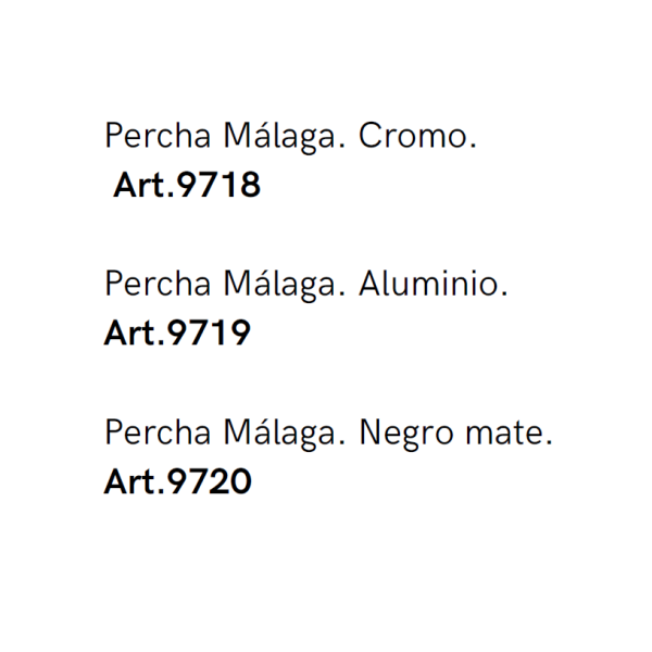 Percha MALAGA - Imagen 7